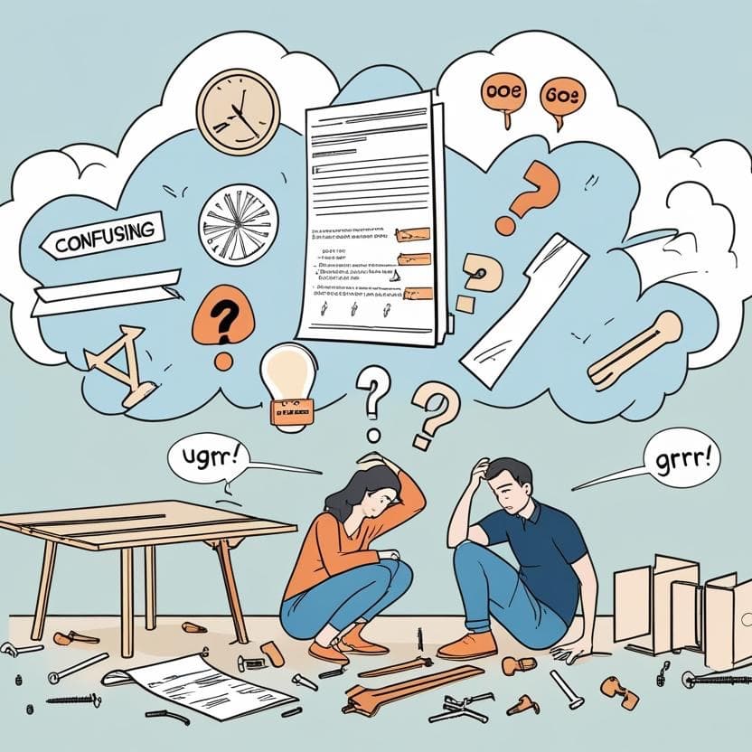 A frustrating furniture assembly moment